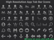 High Resolution App Tab Bar Icons screenshot